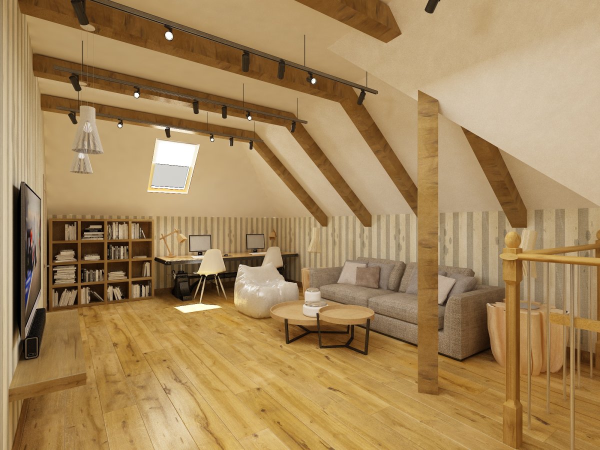 Фальшбалки мансарда мансарда