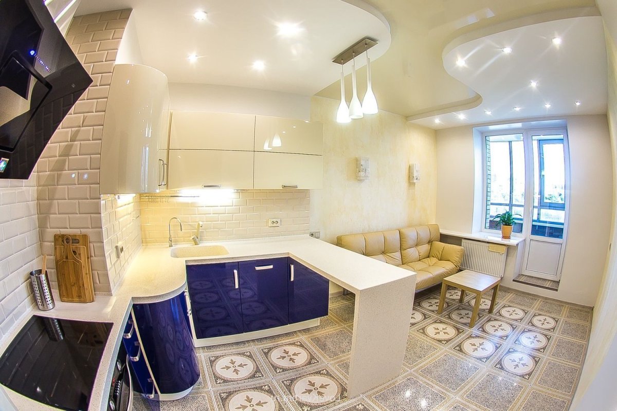 Подвесной потолок на кухне