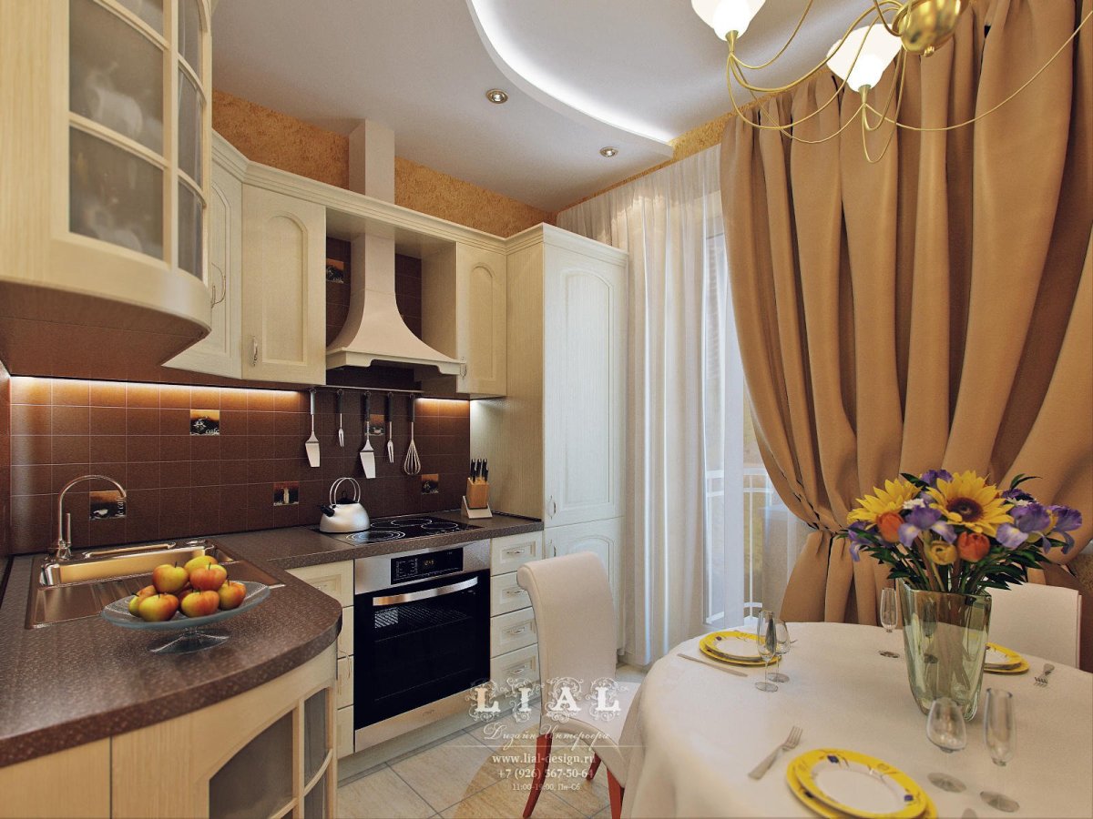 Нестандартная планировка кухни