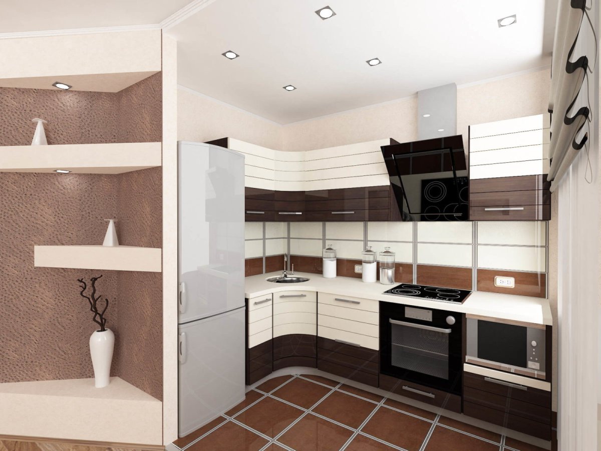 Евроремонт кухни в хрущевке