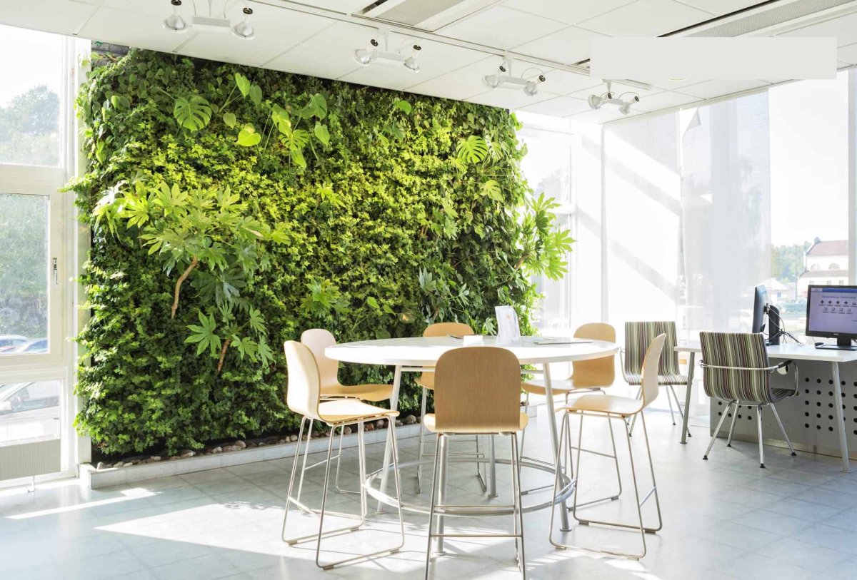 Фитостена в интерьере 2021