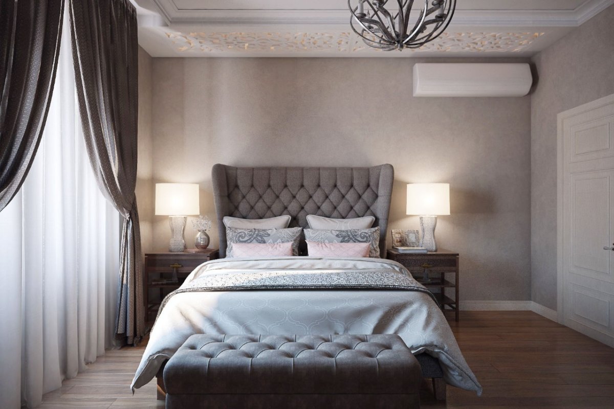 Пепельный цвет стен