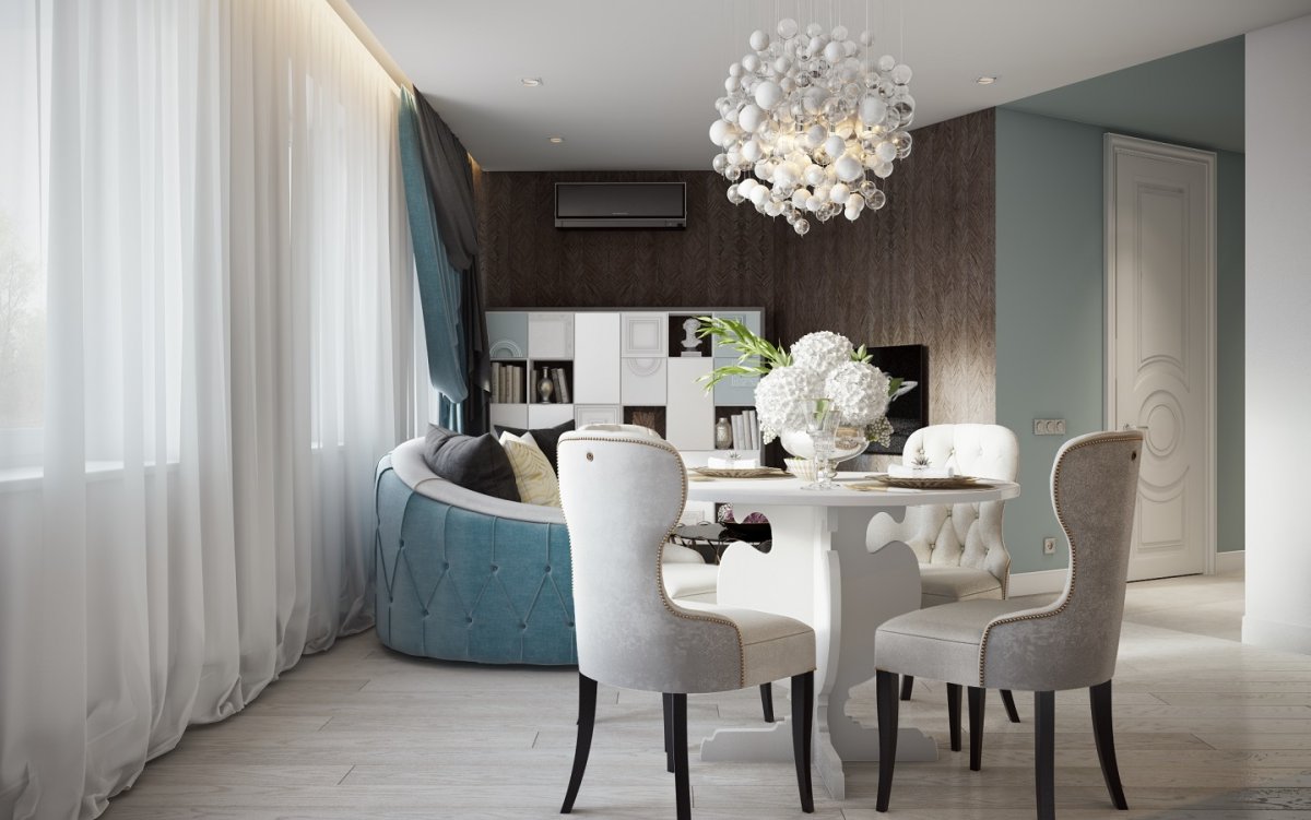 Жемчужно-серый цвет в интерьере спальни