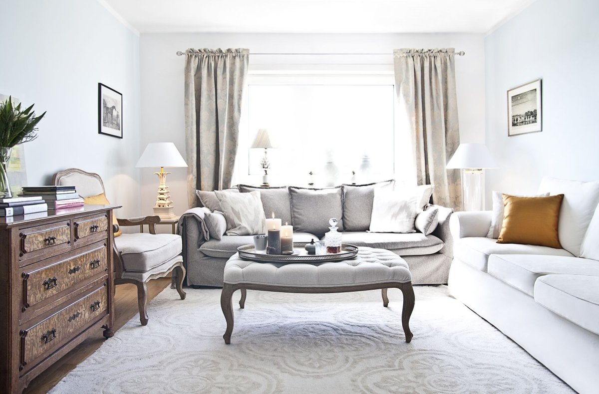 Спальня в жемчужных тонах