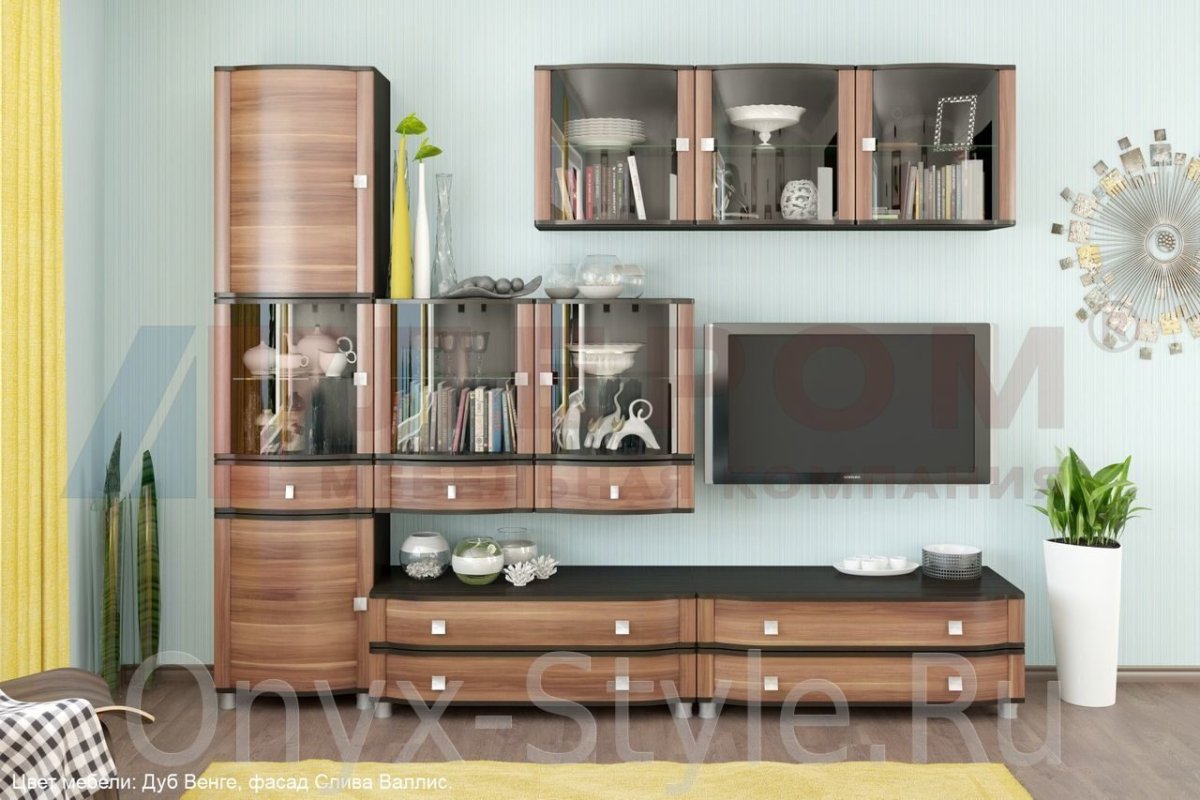 Лером гостиные Оливия беленый дуб