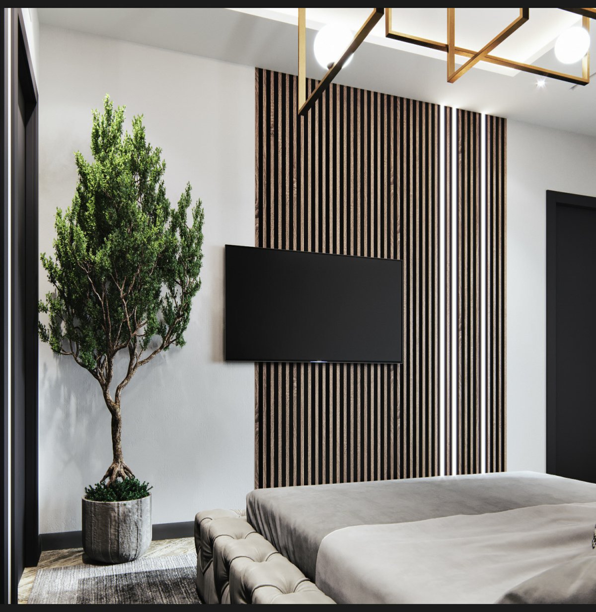 Отделка потолка ламинатом