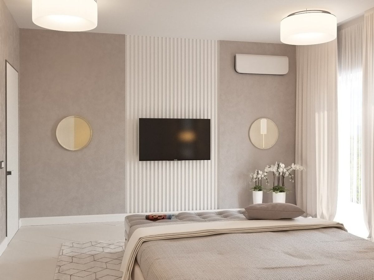 Отделка коридора рейками деревянными