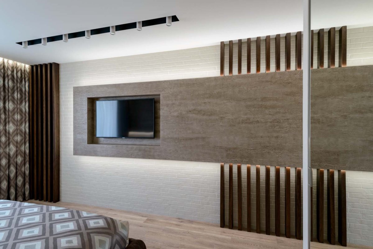 Шпонированные панели Topperfo Micro Ulme Stone Edition Acoustic Wood Panel