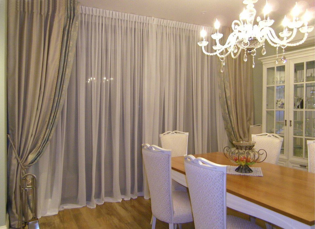 Гофрированная тюль