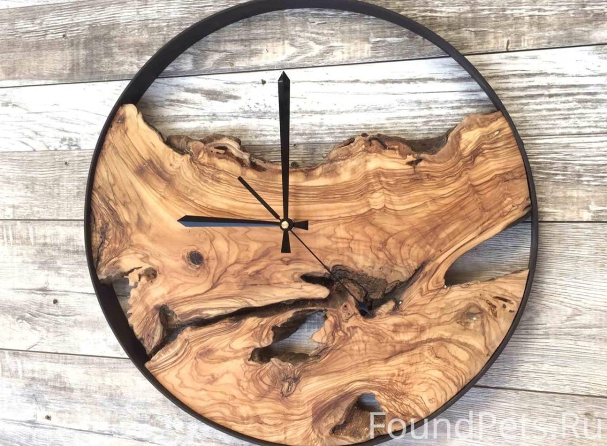 Треугольные часы на стену