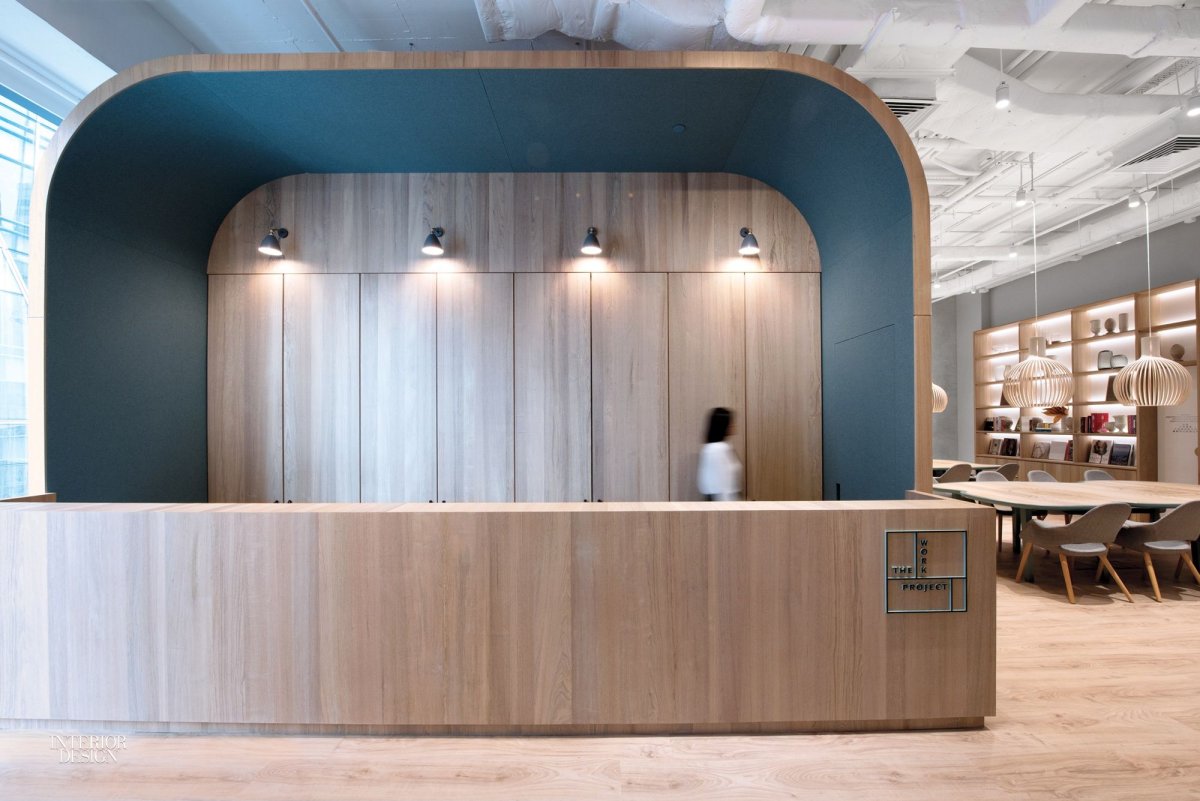 Зона ресепшн в гостинице