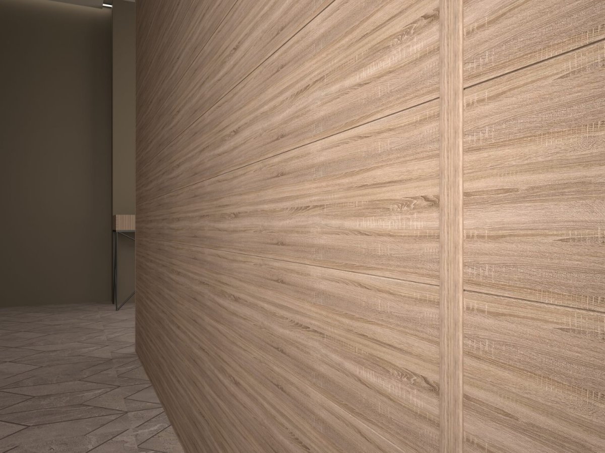 Панель МДФ дуб Санремо бежевый