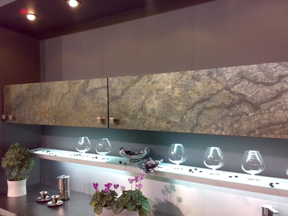 Каменный шпон мебельные фасады