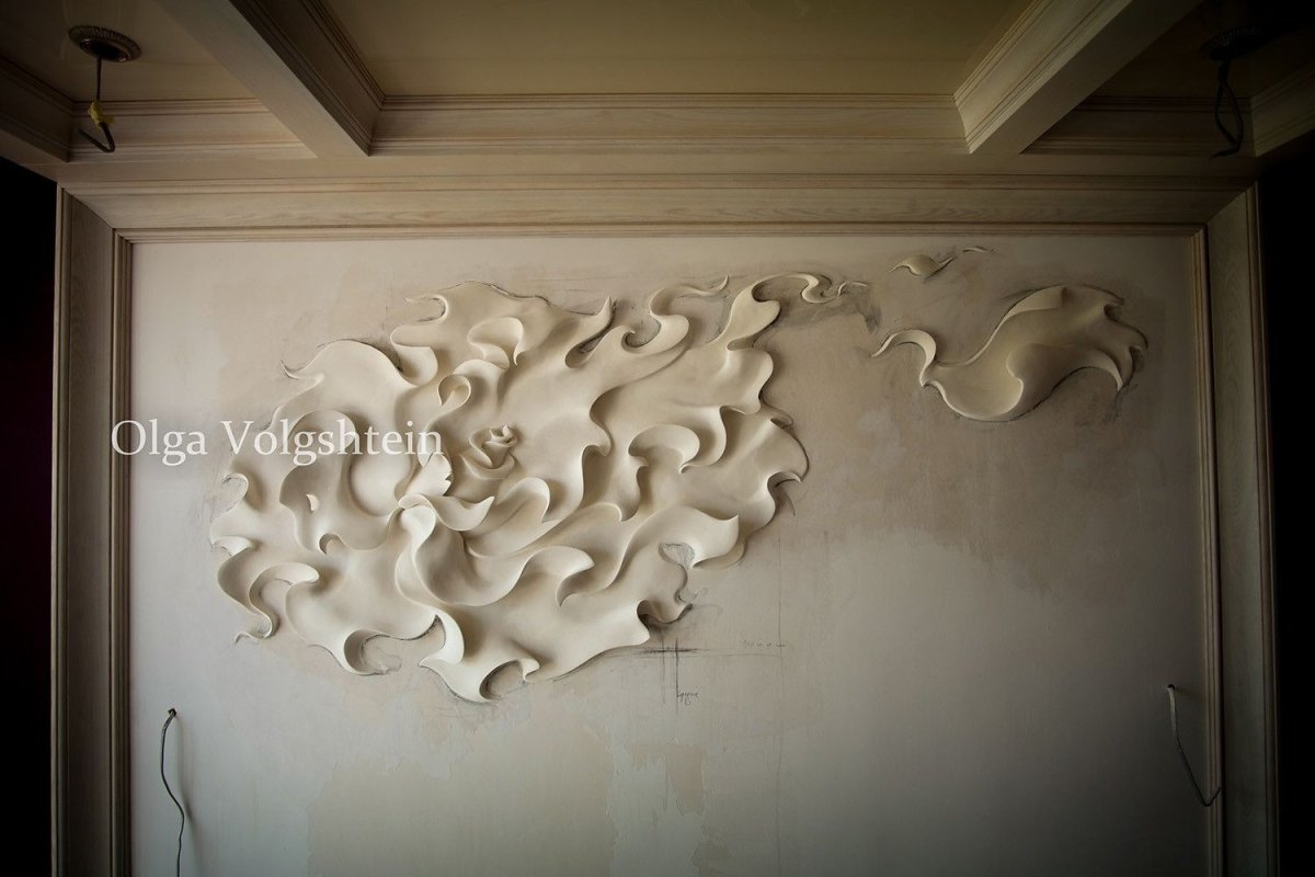 3d гипсовая панель "волна Атлантика"