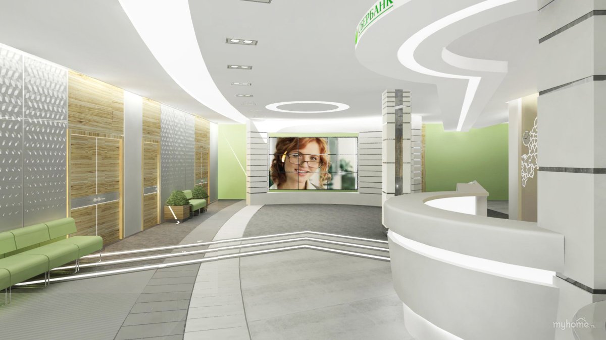 Интерьер фойе офиса