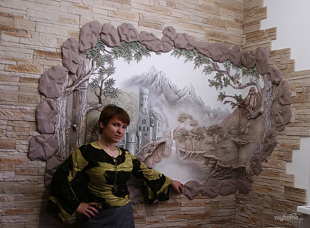 Отделка декоративным бетоном