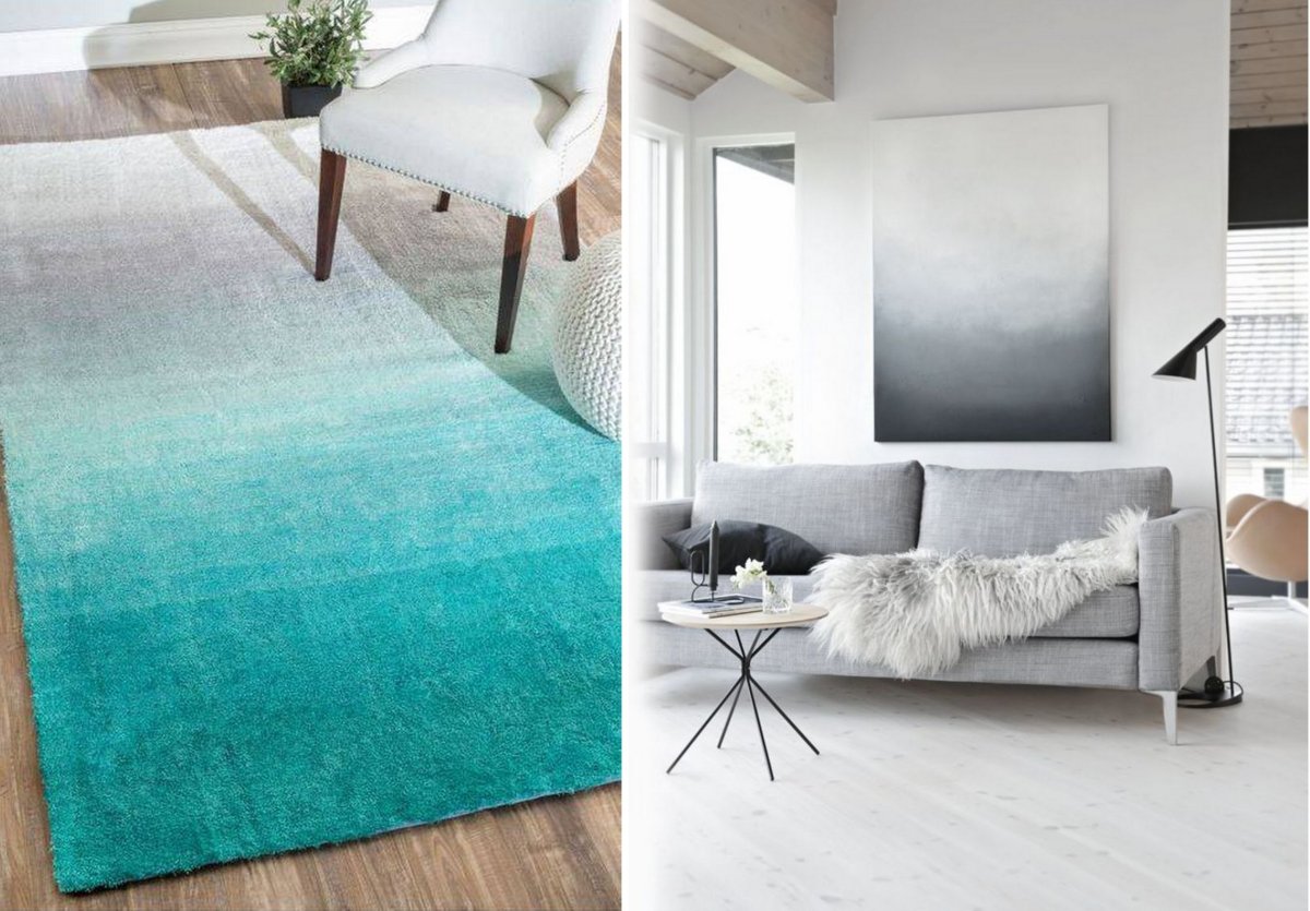 Ковер с эффектом деграде