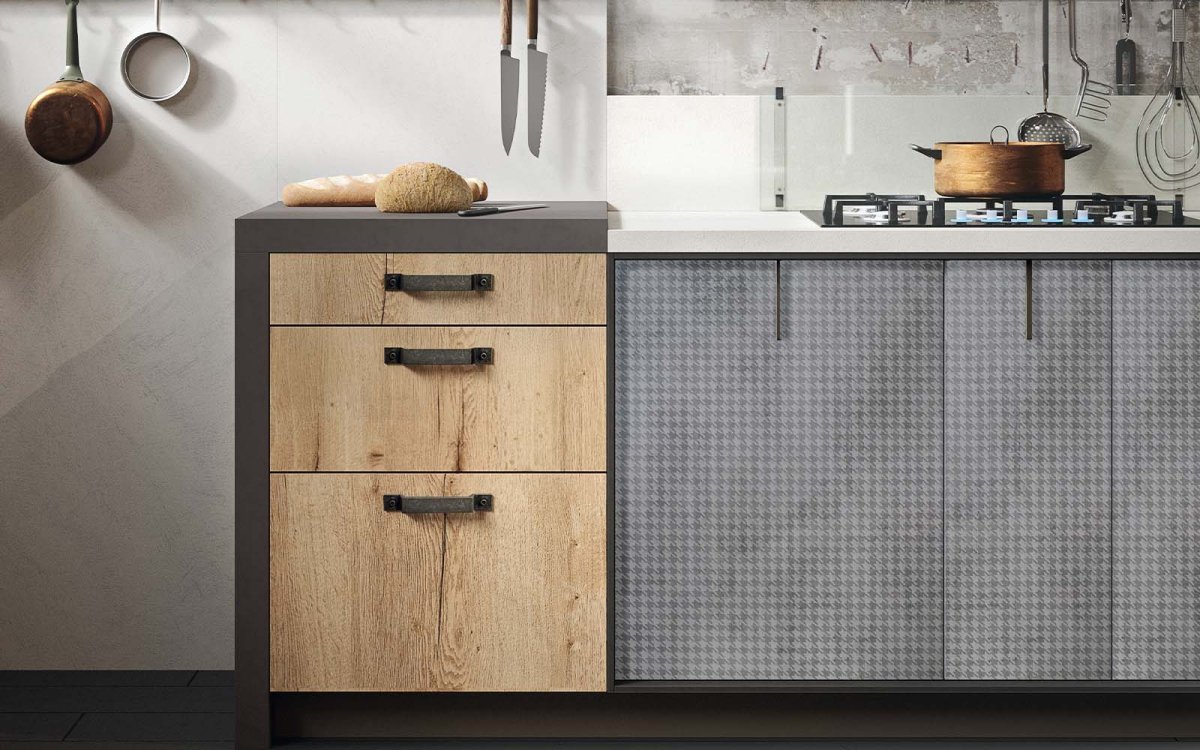 Фасады для кухни в стиле лофт