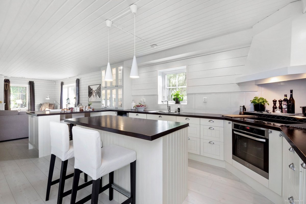 Плитка керамогранит для белой кухни