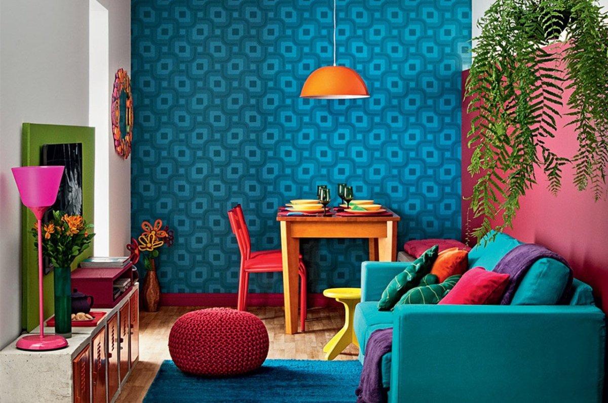 Яркие краски в интерьере