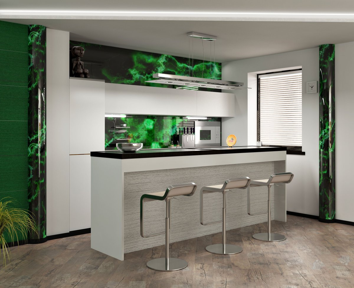 Столешница под мрамор для кухни