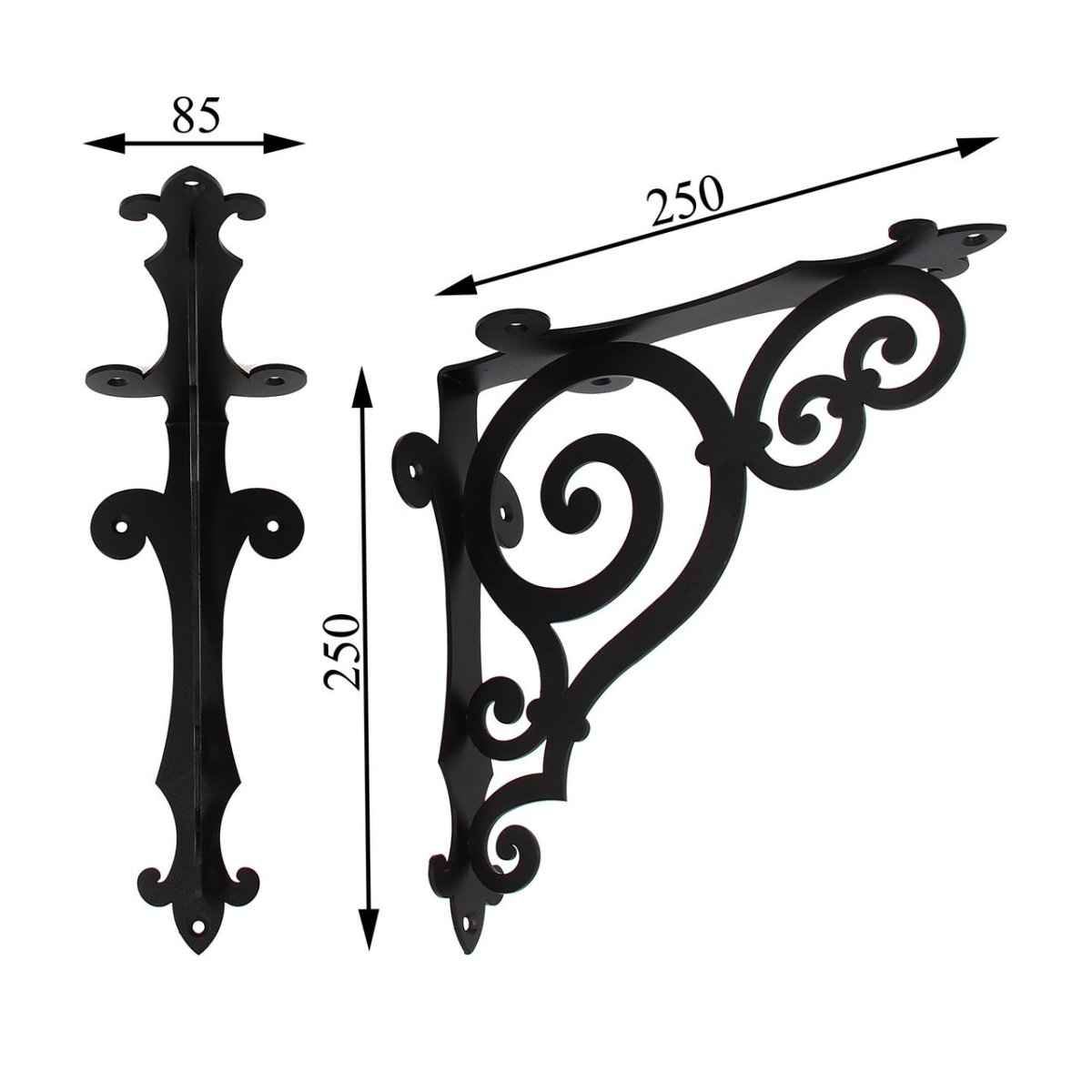 Кованые уголки для полок