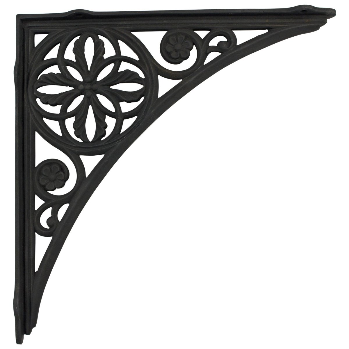 Полка с коваными кронштейнами