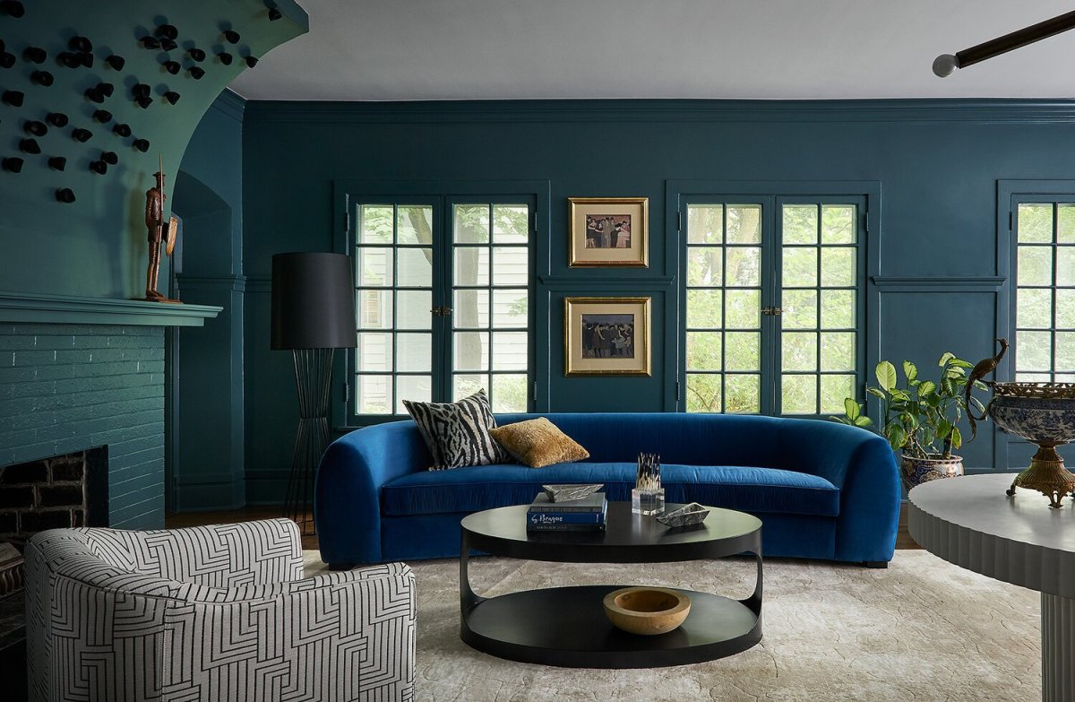 Голубая гостиная икеа