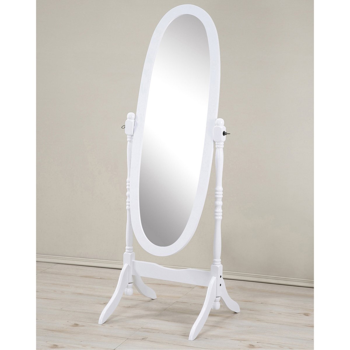 Зеркало напольное овальное в деревянной раме