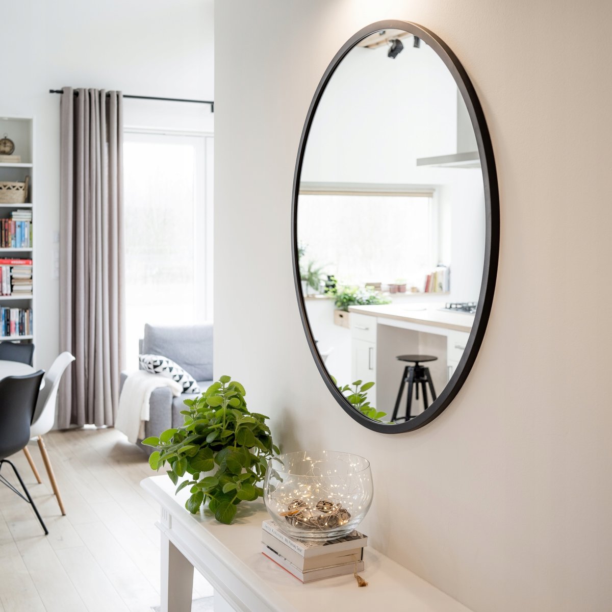 Зеркало напольное ikea - ИКОРННЕС ясень.