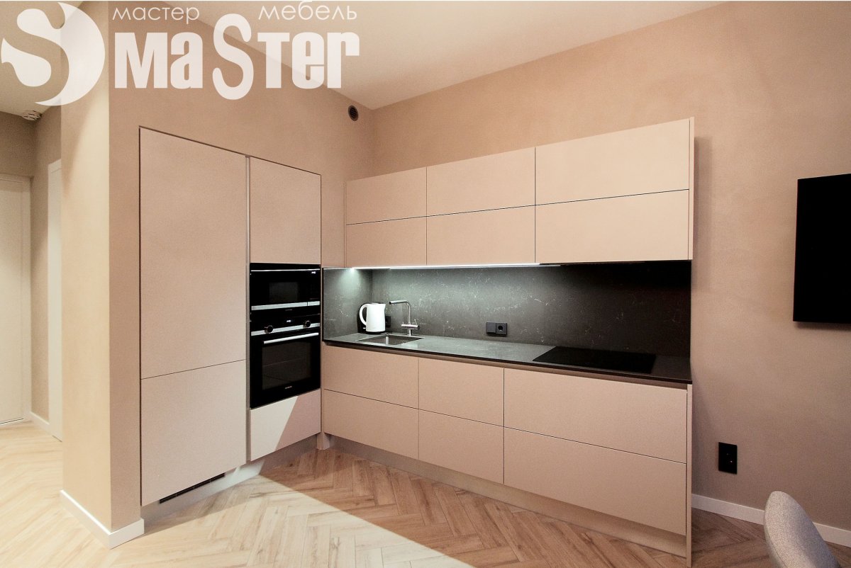 Кухня серый кашемир