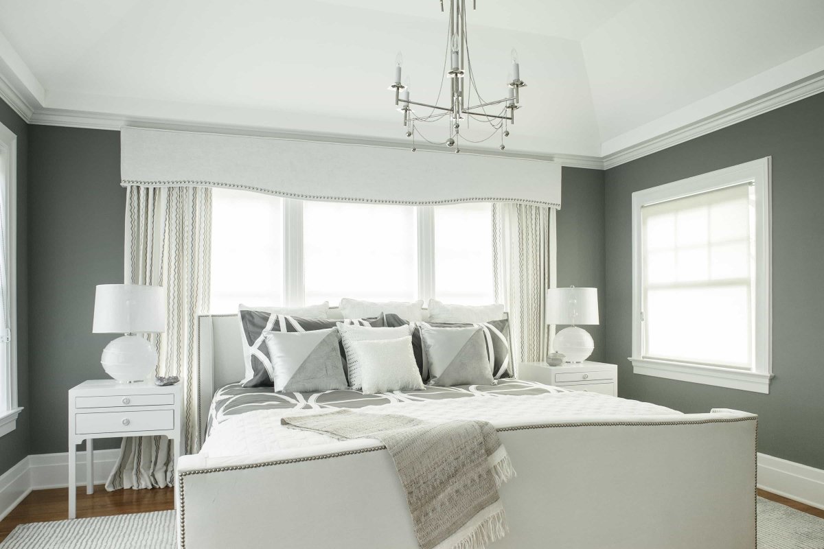 Пыльный голубой в интерьере