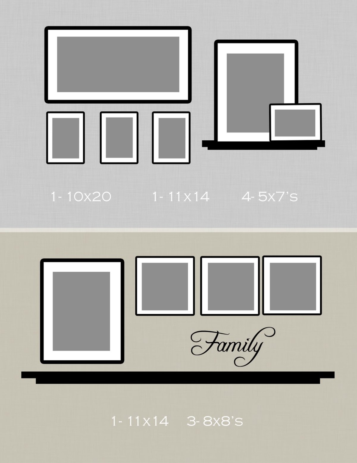 Компоновка картин на стене