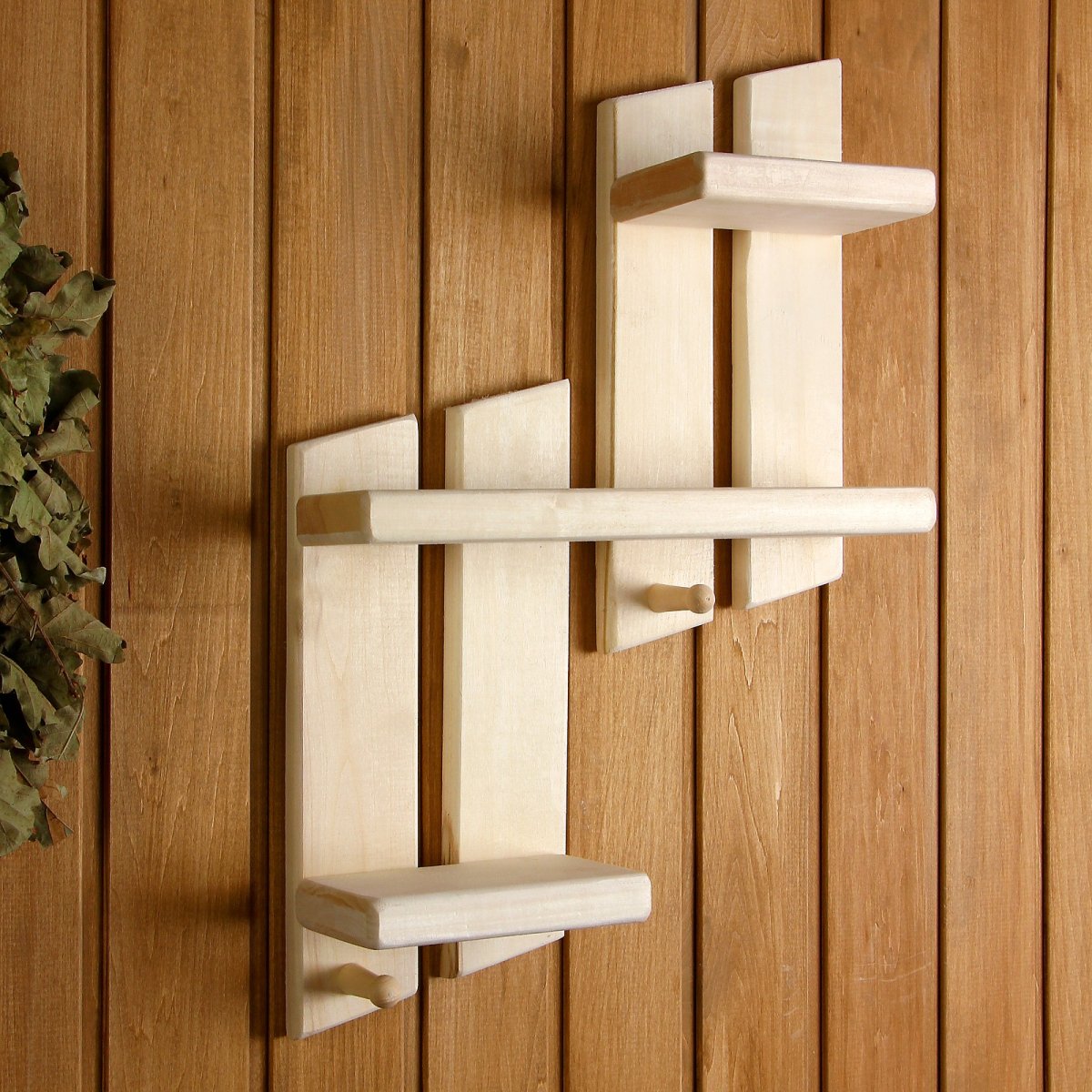 Полка для бани из дерева