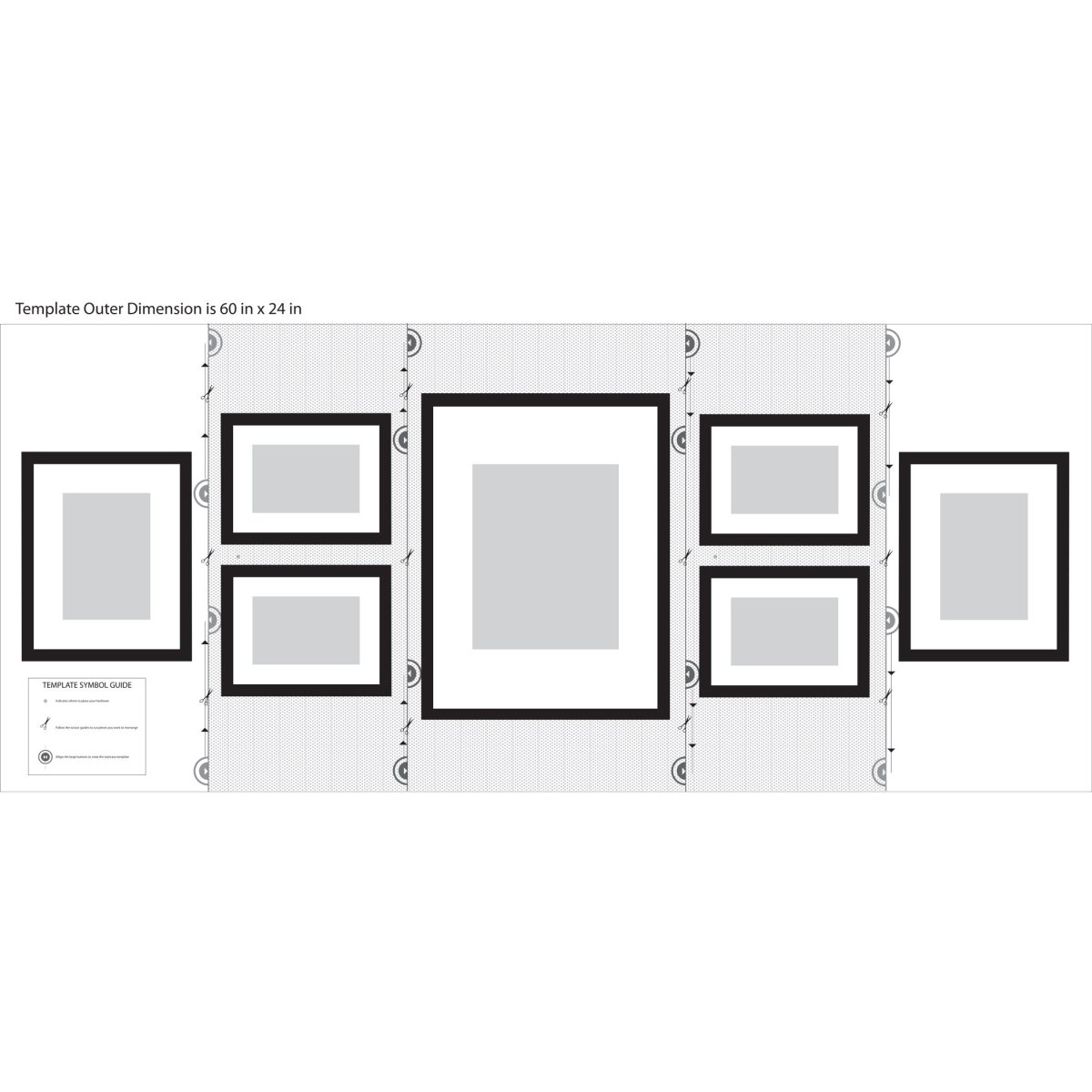 Размещение рамок на стене