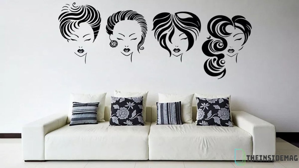 Стильный рисунок на стене