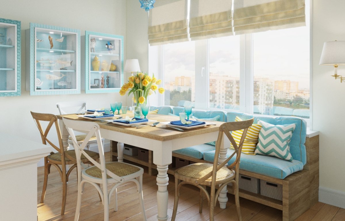 Кухня в березовых тгнах