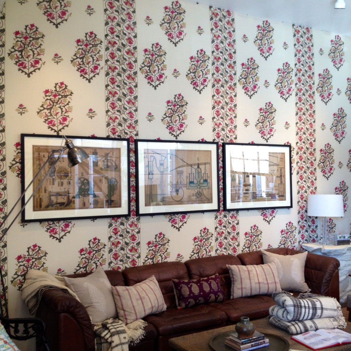 Декор стены канатом