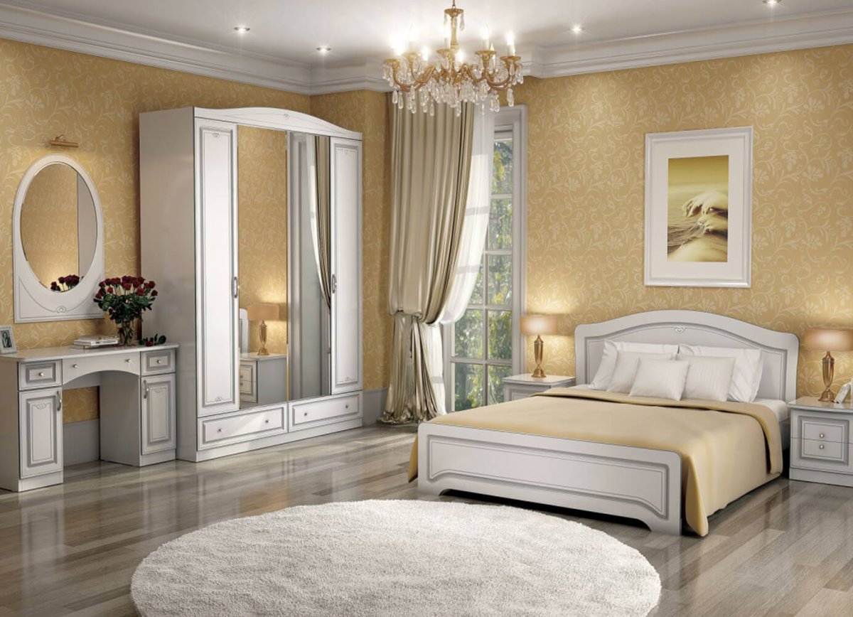 Королевская спальня белая