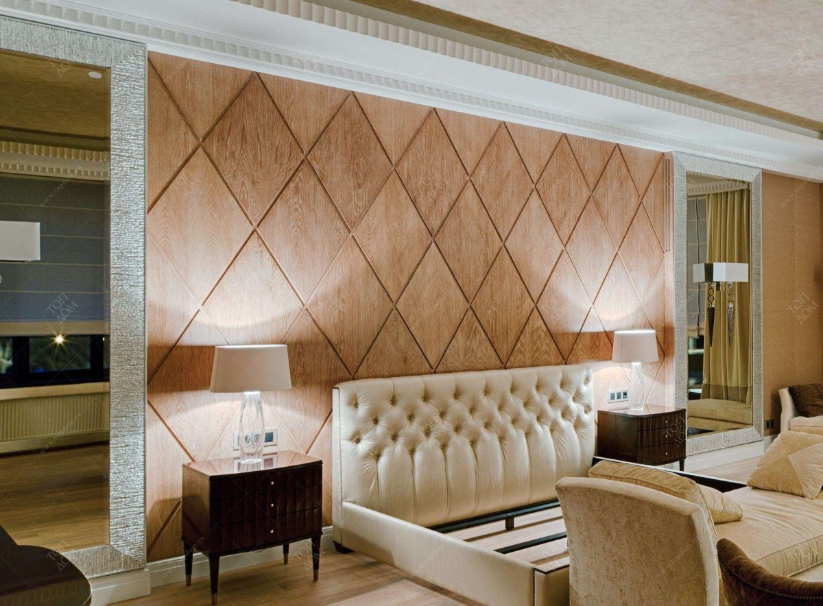 Зеркальное панно на кухне