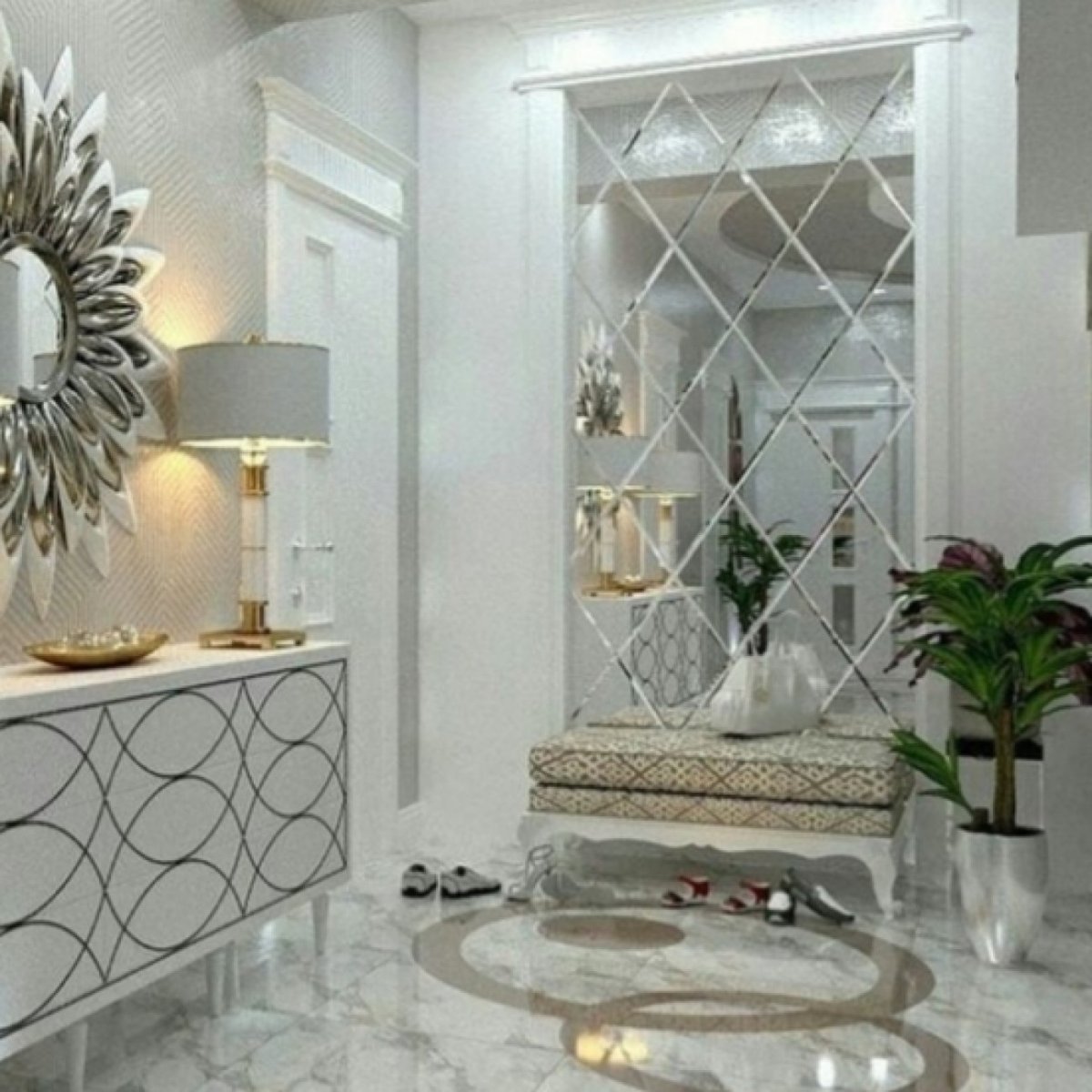 Мягкие стеновые панели в кабинете