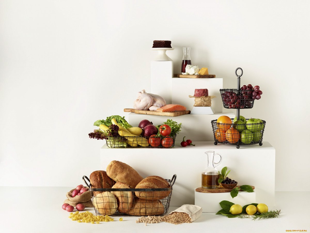 Фрукты овощи обои