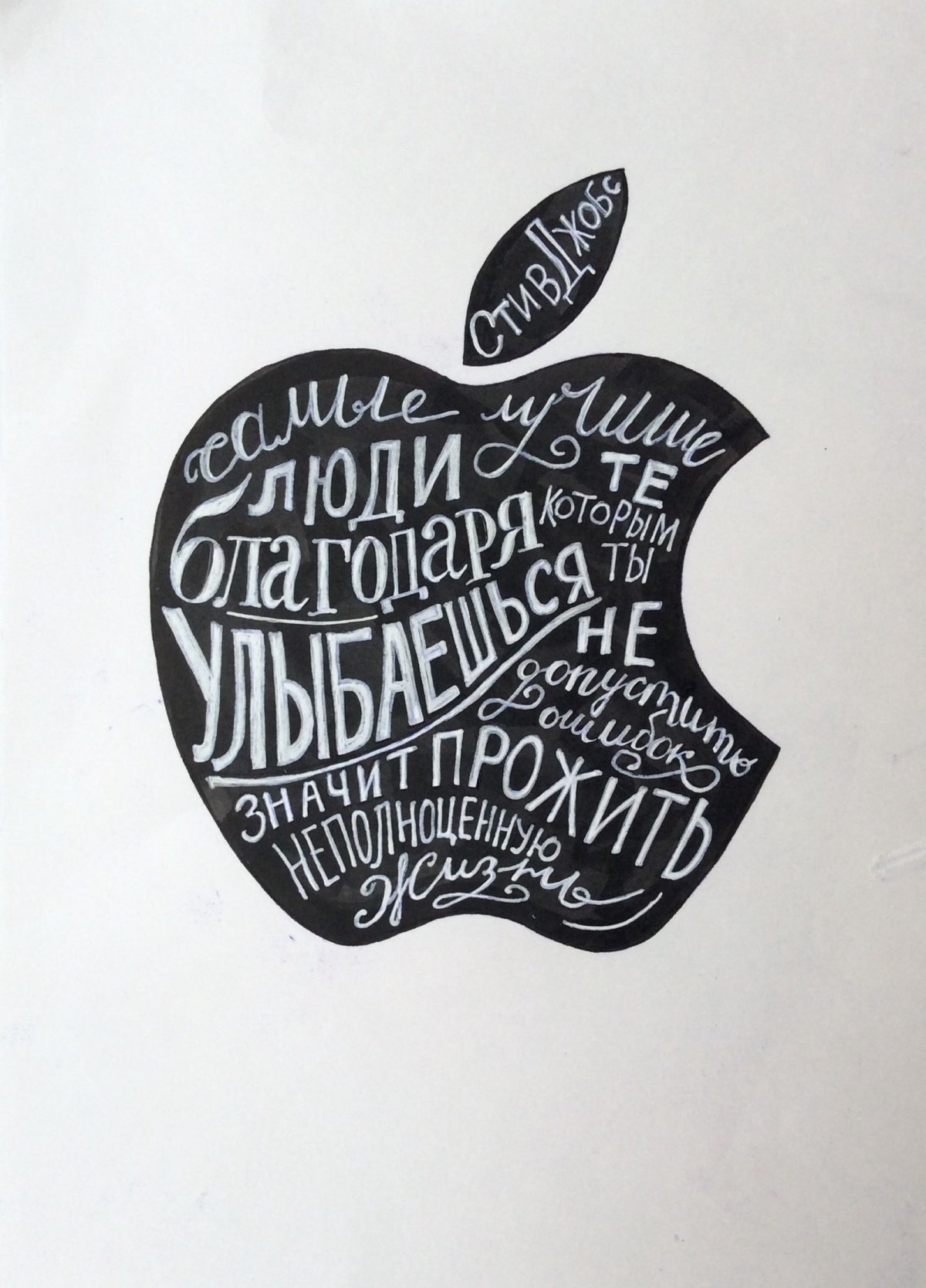 Вдохновляющие фразы на белом фоне