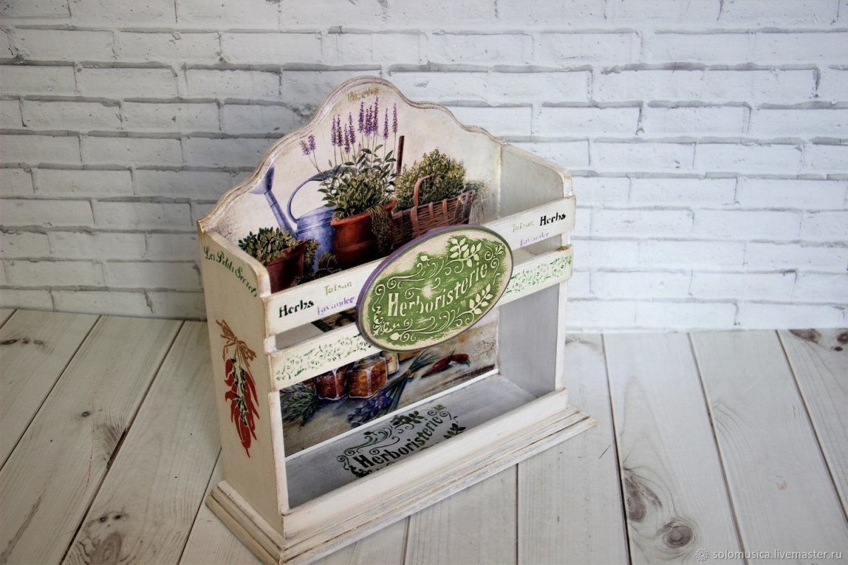 Полочка для специй в стиле Прованс