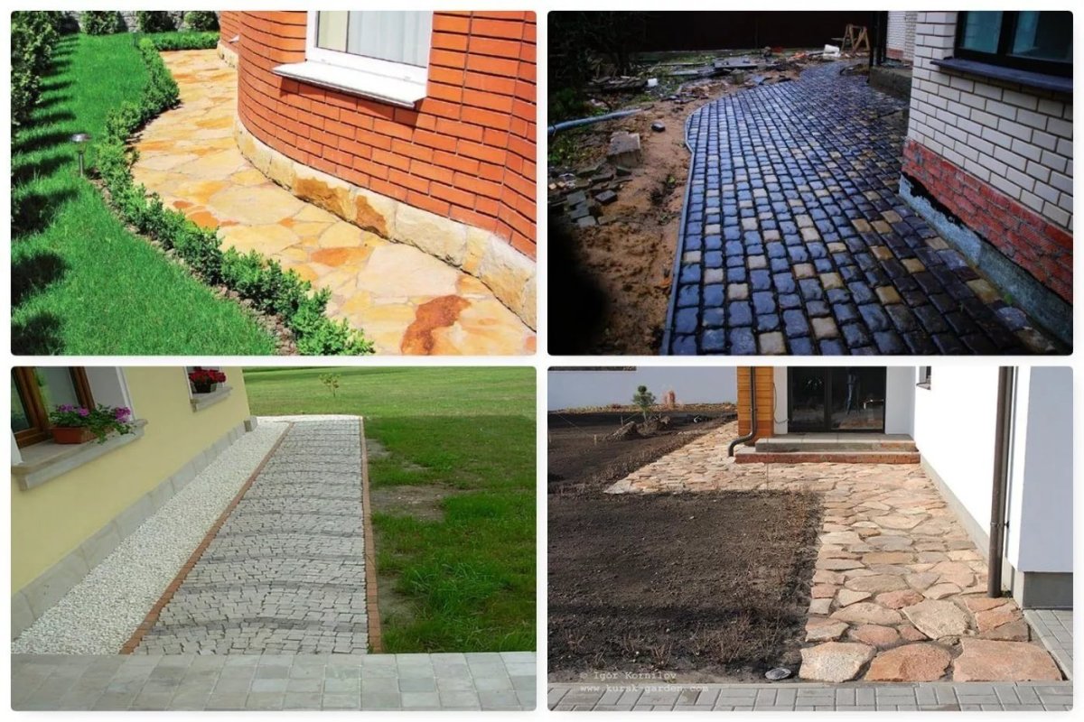 Отмостка в современном стиле