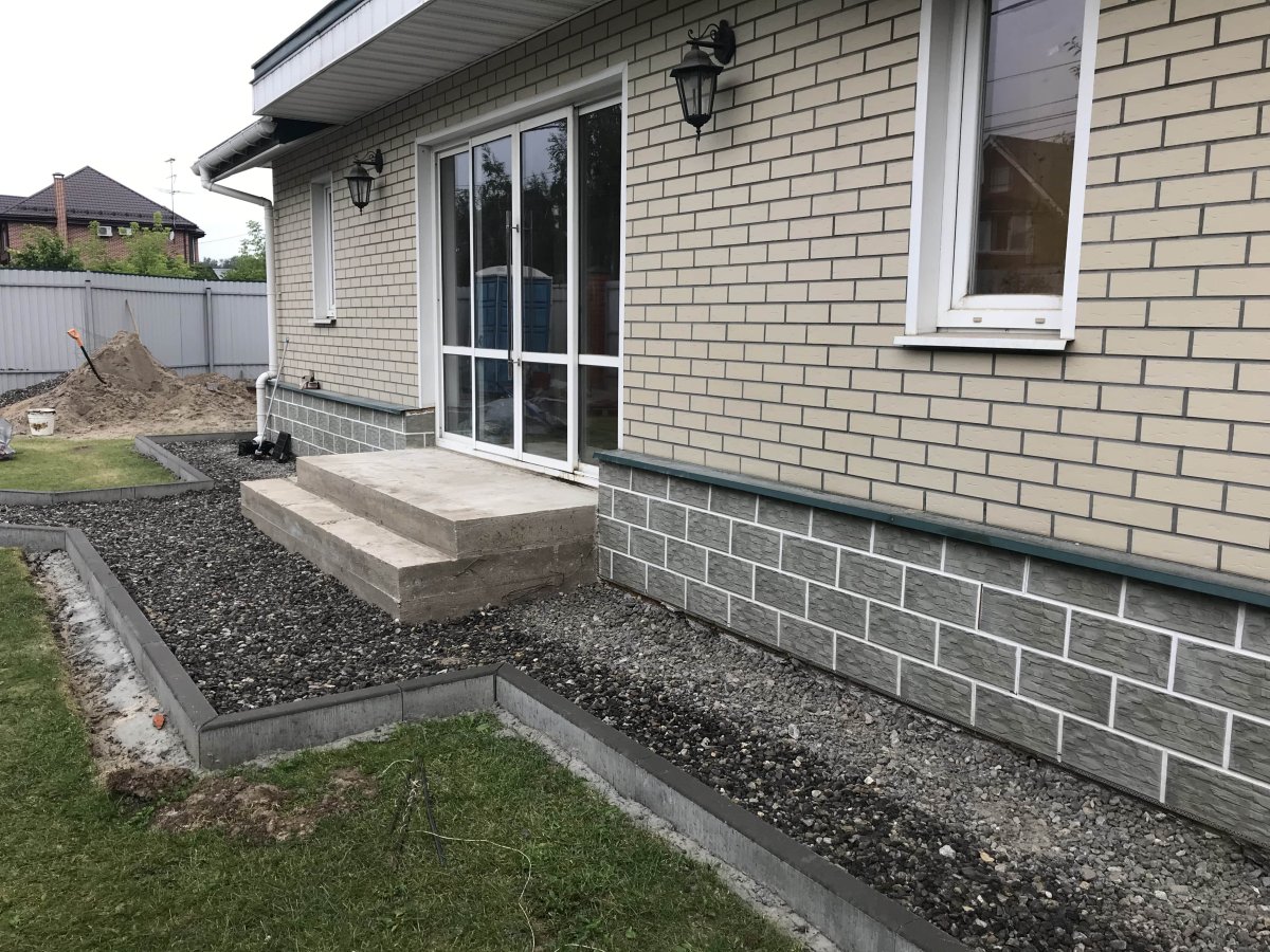 Отмостка вокруг дома