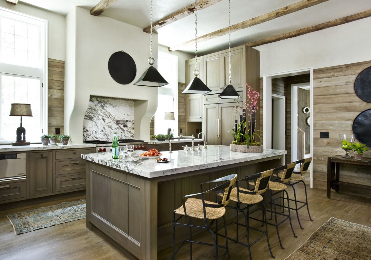 Скинали для кухни в стиле эко