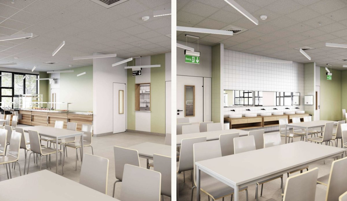 Дизайн школьной столовки