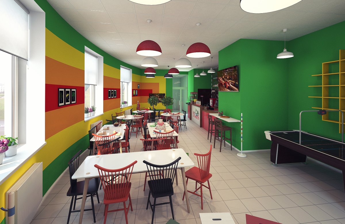 Цветовая гамма для школьной столовой