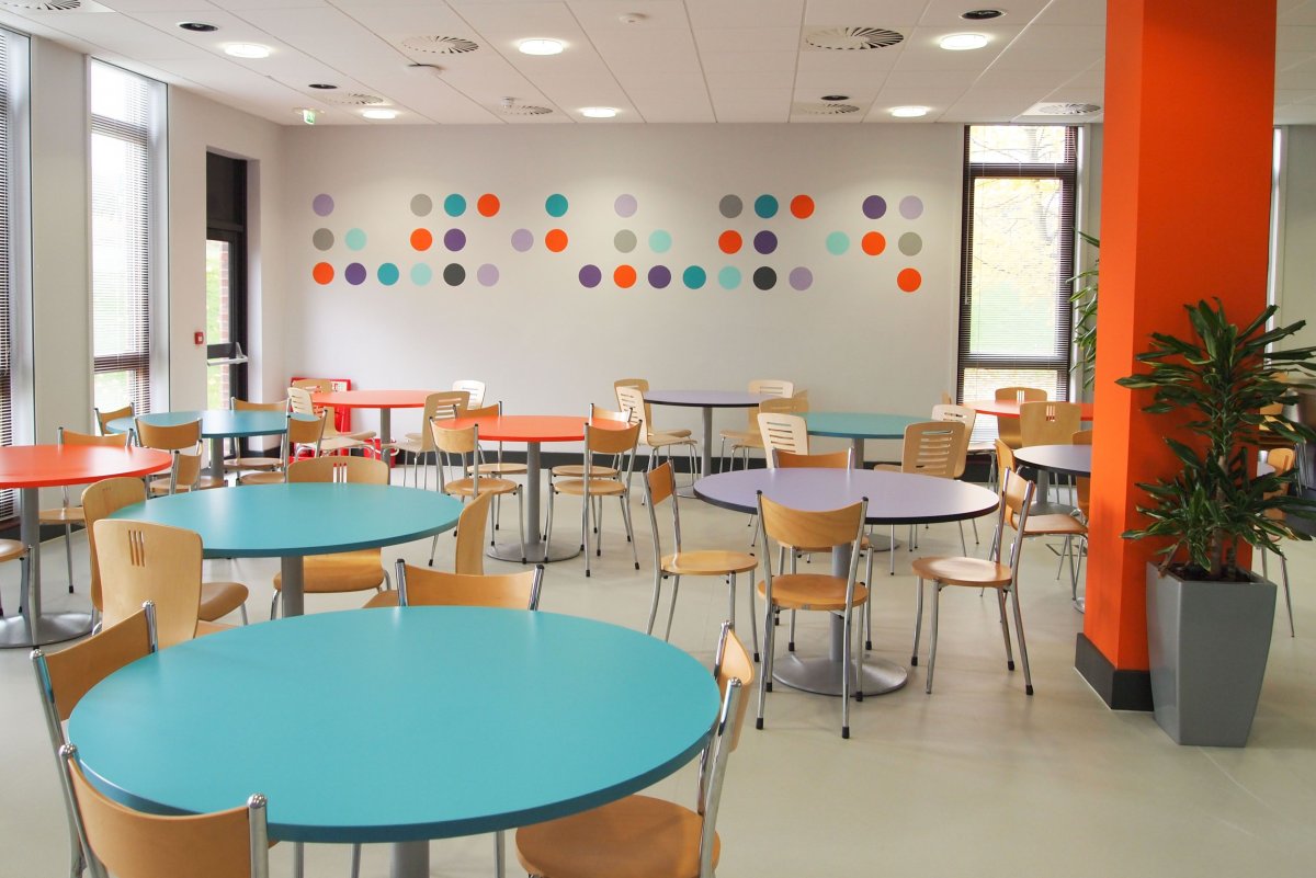 Интерьеры столовых общественного питания